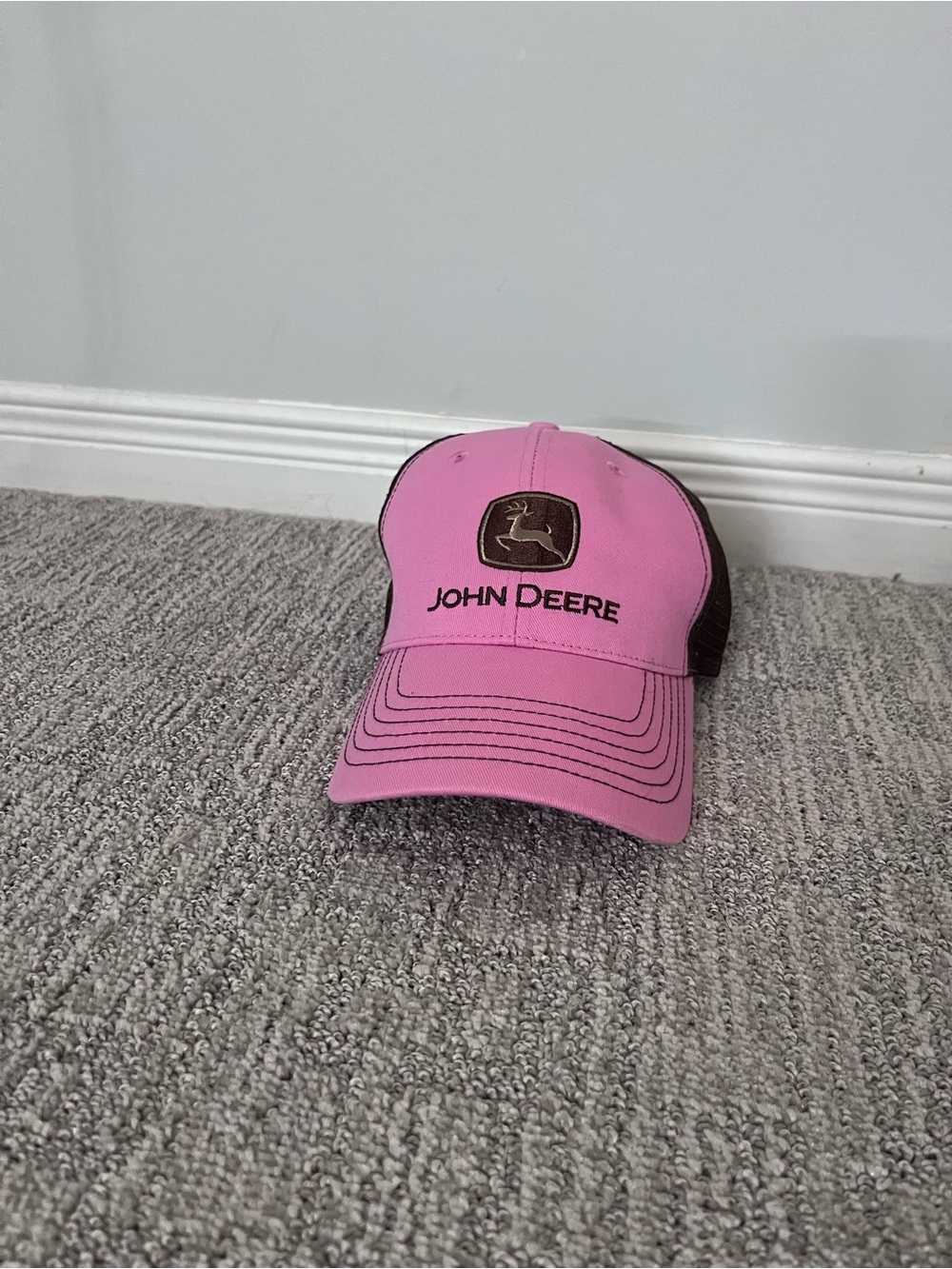 John Deere Pink Trucker Hat